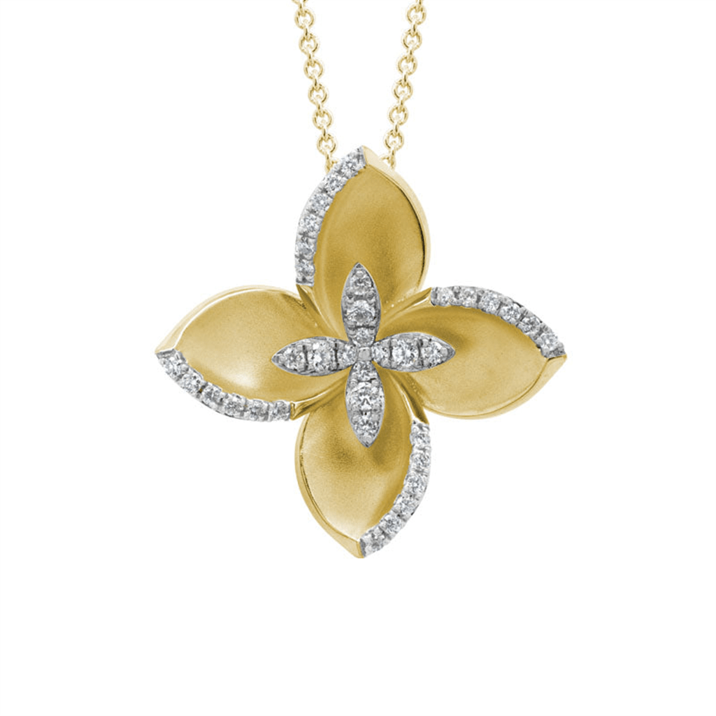 Diamond Flower Pendant - Davidson's Jewellers