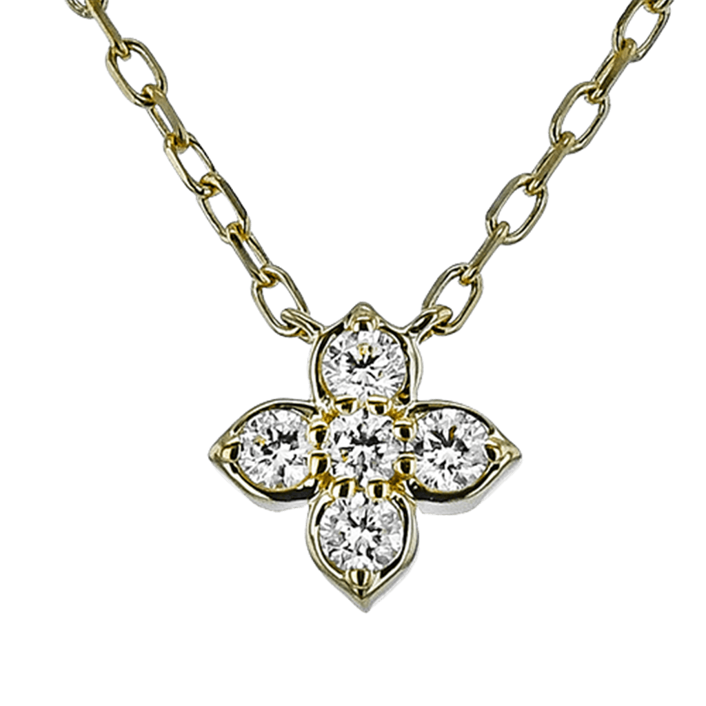 Diamond Flower Pendant - Davidson's Jewellers