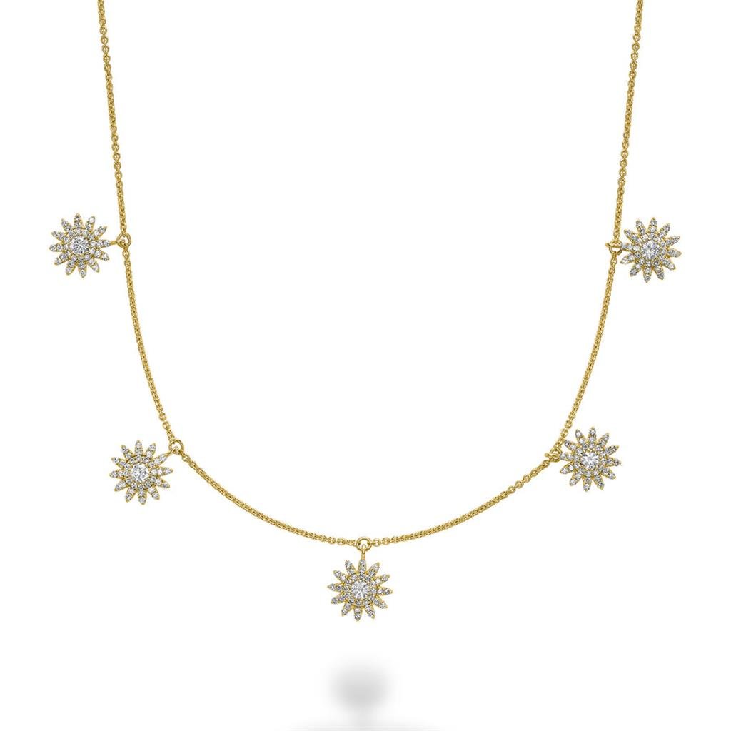 Diamond Sun Station Necklace - Davidson's Jewellers