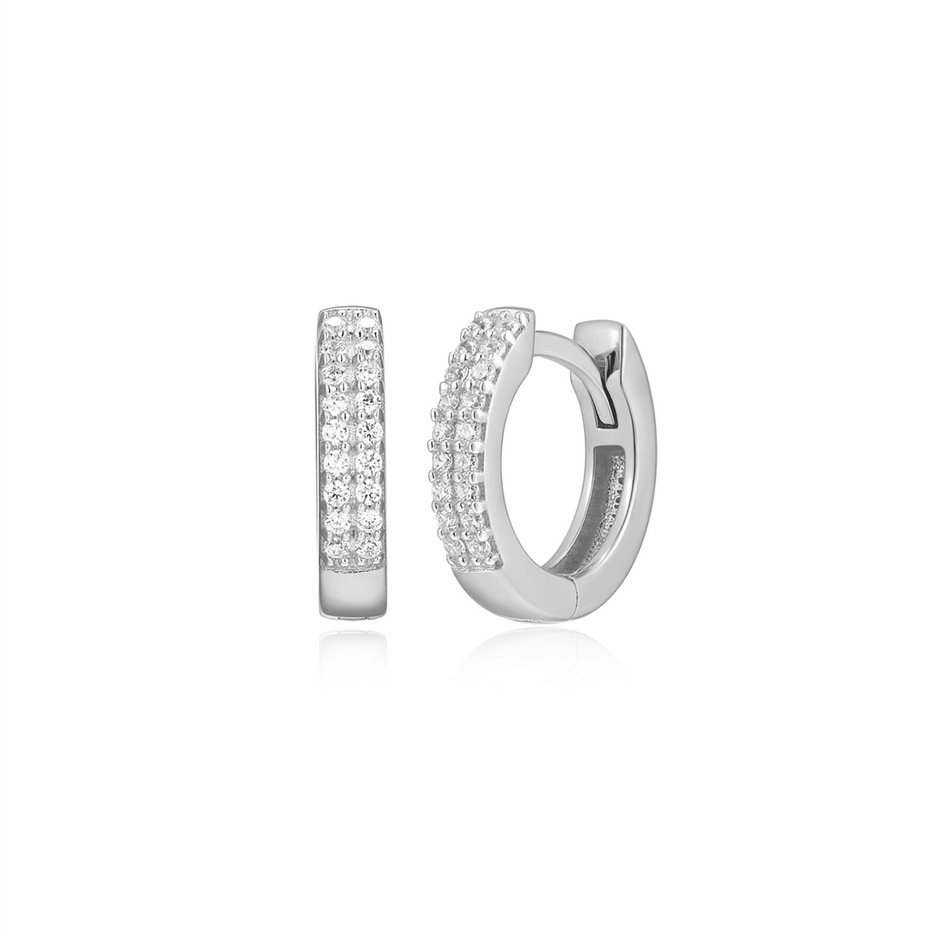 Double Row Huggies - Davidson's Jewellers