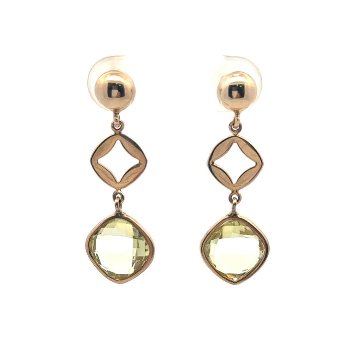 Lime Quartz Earrings