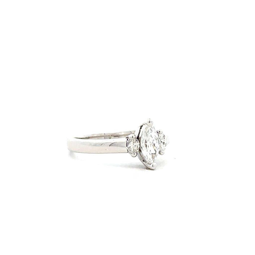 White Gold Marquise Diamond Ring