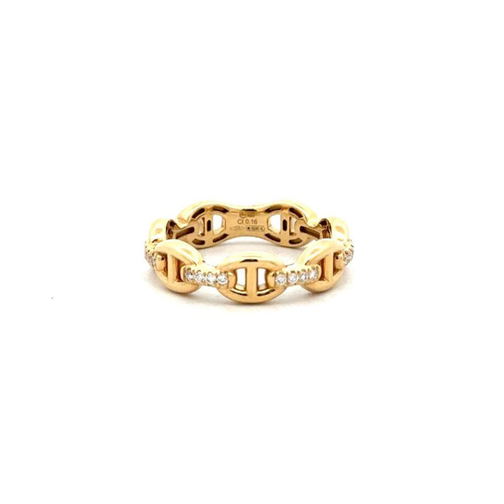 18K Anchor Link Ring
