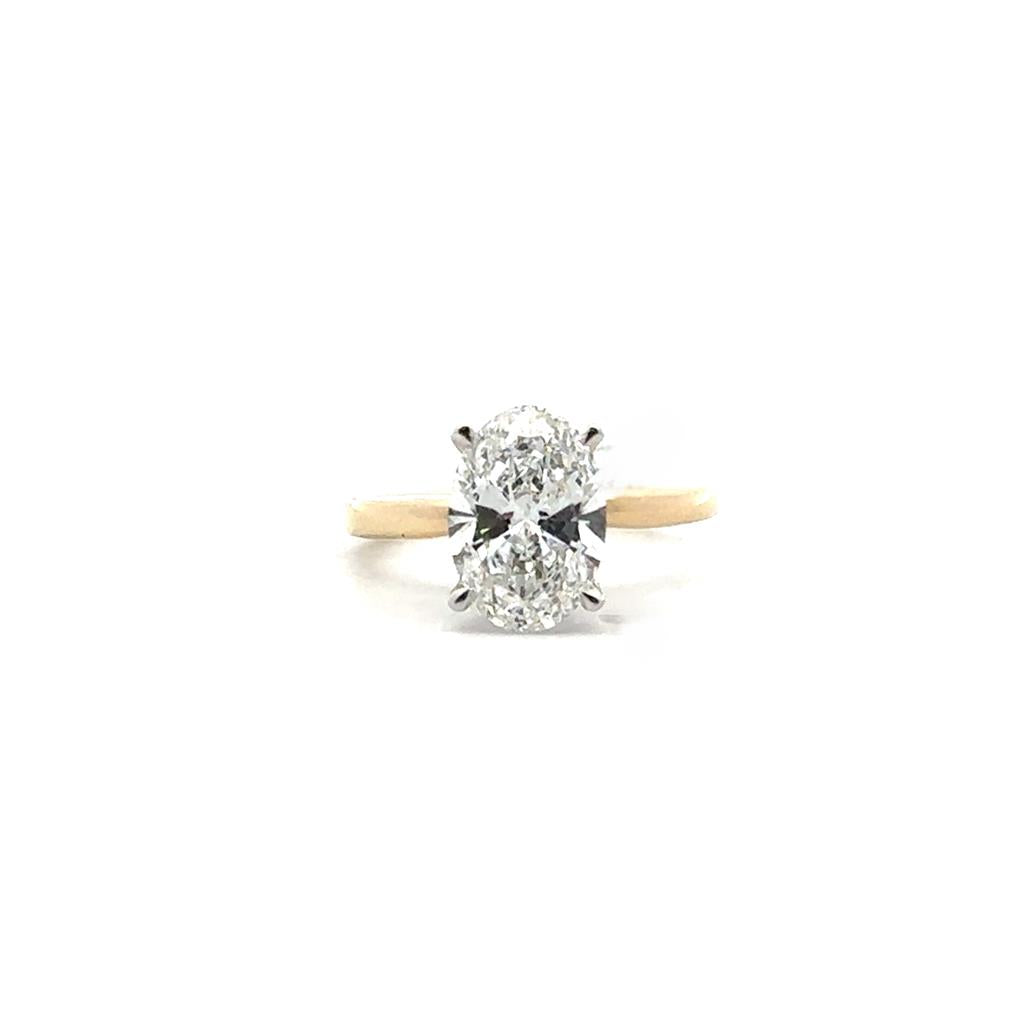 Oval Lab Grown Diamond Engagement Ring