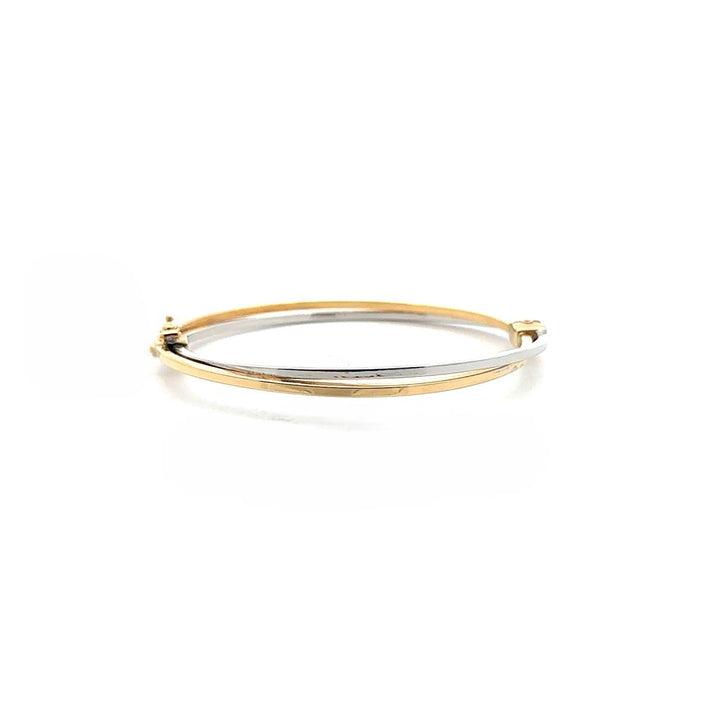 18K Yellow & White Gold Bangle