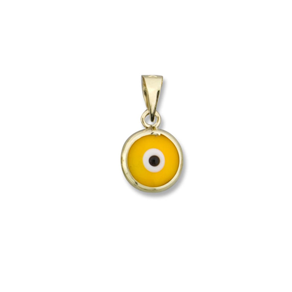 Evil Eye Pendant - Yellow