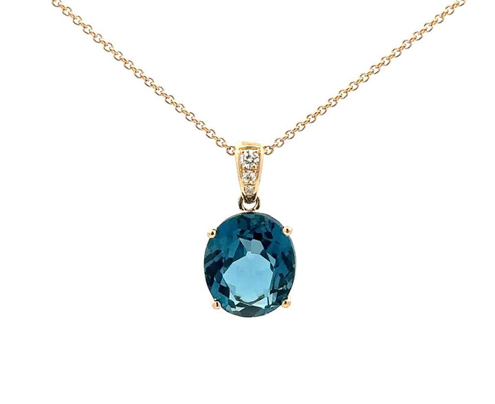 London Blue Topaz Pendant