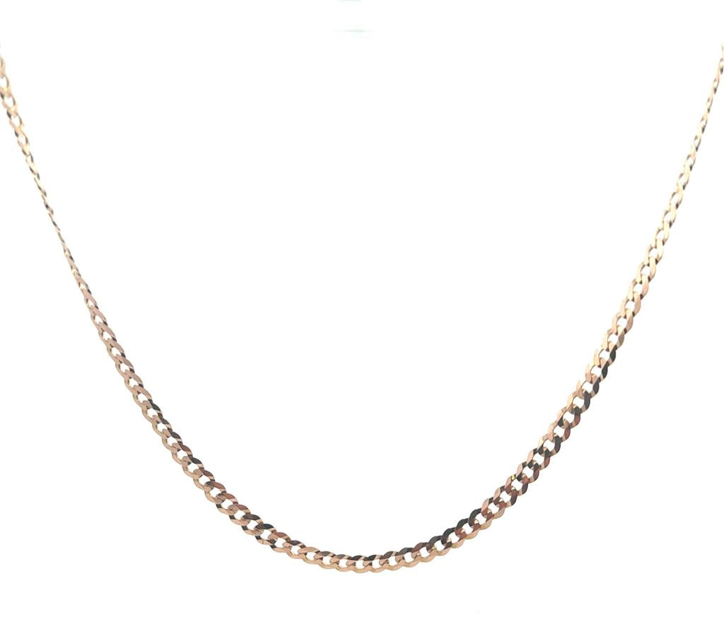 Yellow Gold Flat Curb Chain