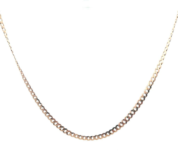 Yellow Gold Flat Curb Chain