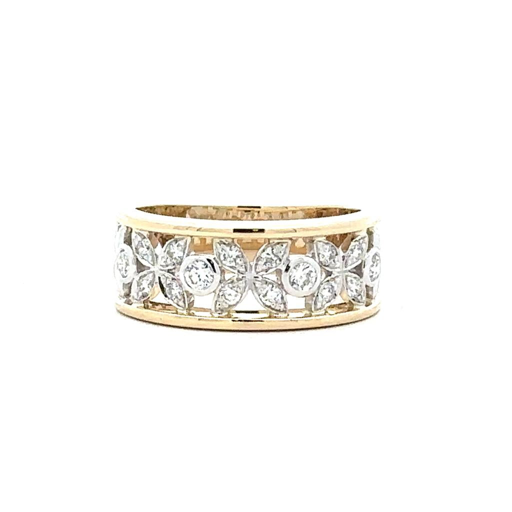 Two-Tone Gold & Diamond Ring