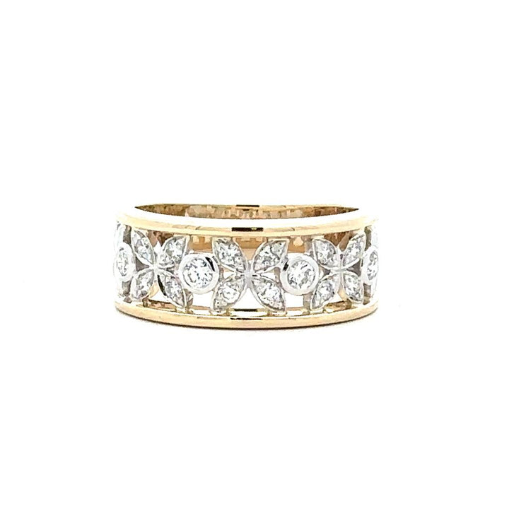 Two-Tone Gold & Diamond Ring