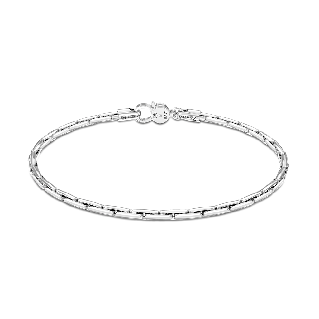 Silver Oval Link Bracelet
