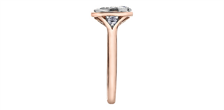 Rose & White Gold Ring