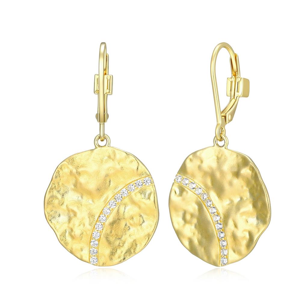 Gold Plated "Galaxy" Drop Earrings by Elle