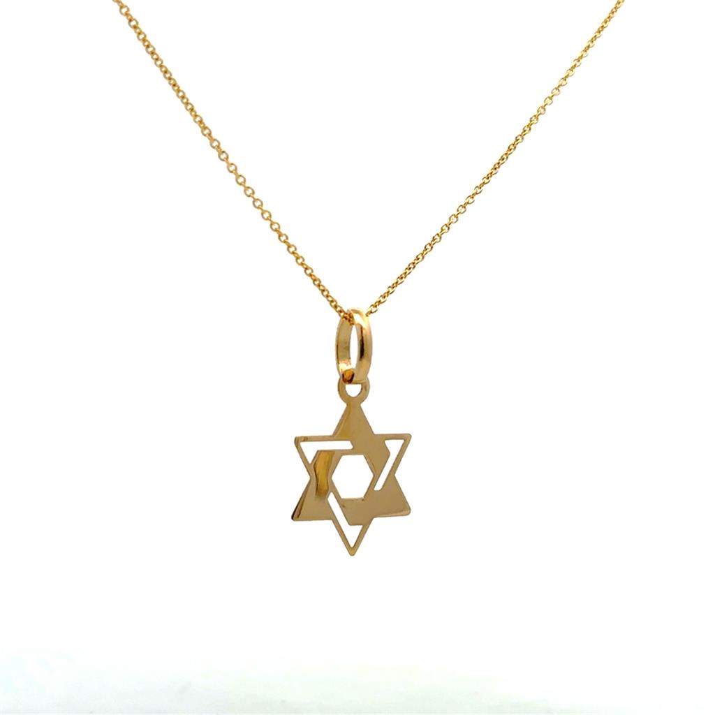 14K Star of David on Chain