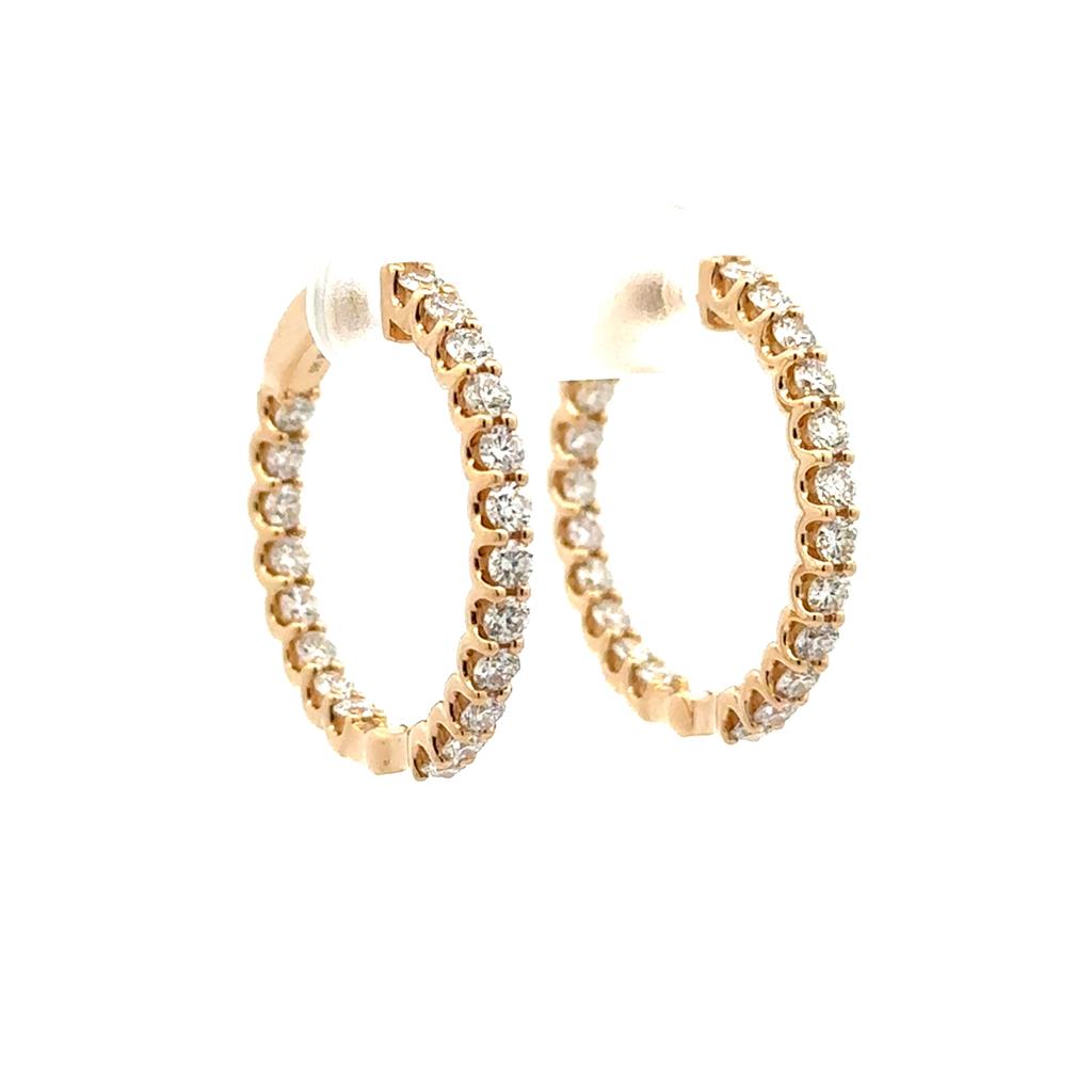 Inside-Out Diamond Hoop Earrings