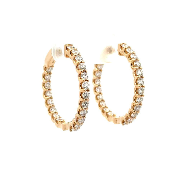 Inside-Out Diamond Hoop Earrings