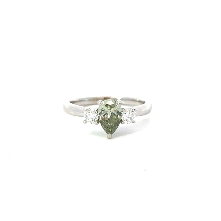 Fancy Green Lab Grown Diamond Ring