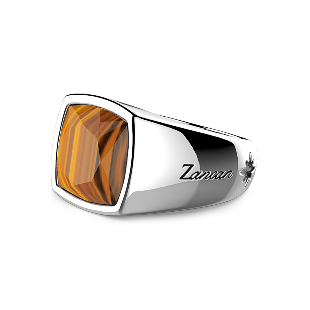 Silver & Tiger's Eye Ring