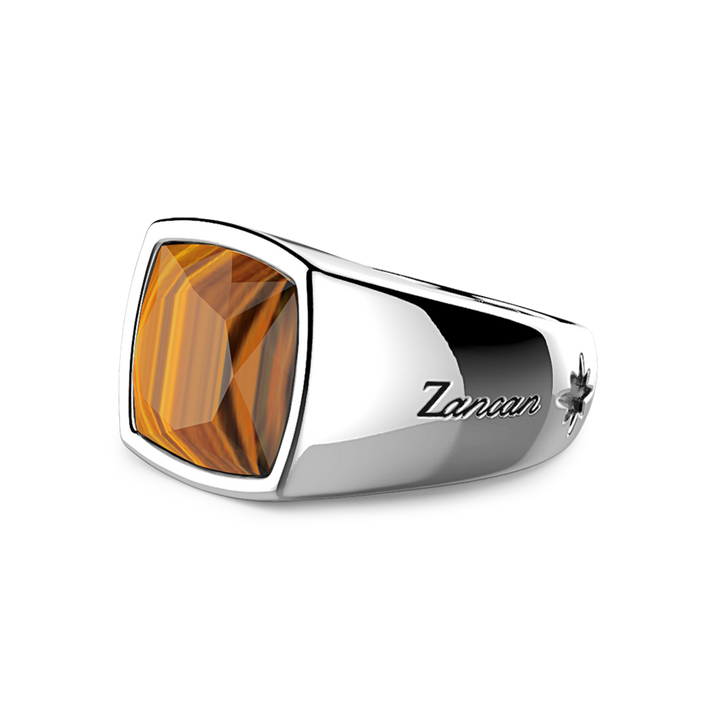 Silver & Tiger's Eye Ring