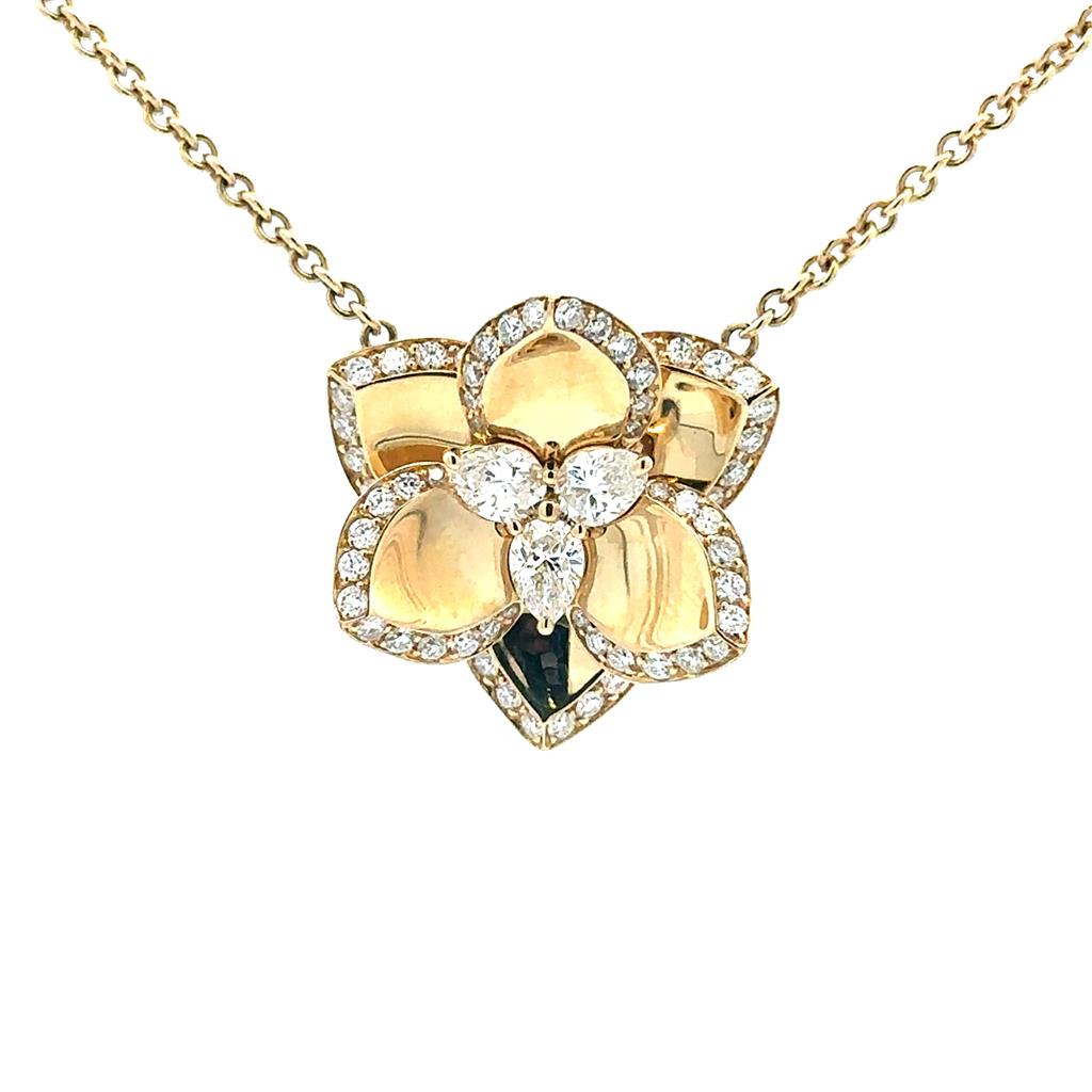 Lotus Diamond Pendant
