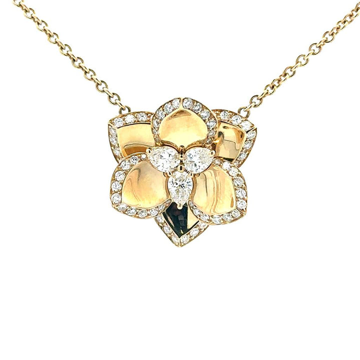 Lotus Diamond Pendant