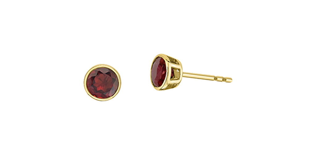 Garnet Stud Earrings