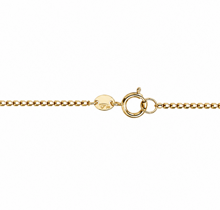Diamond Cut Bead Necklace - 18 Inch