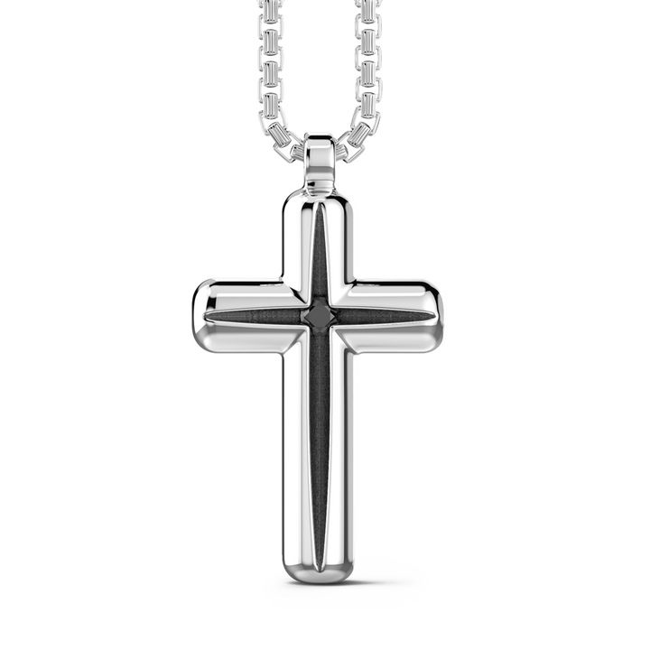 Silver Cross & Chain