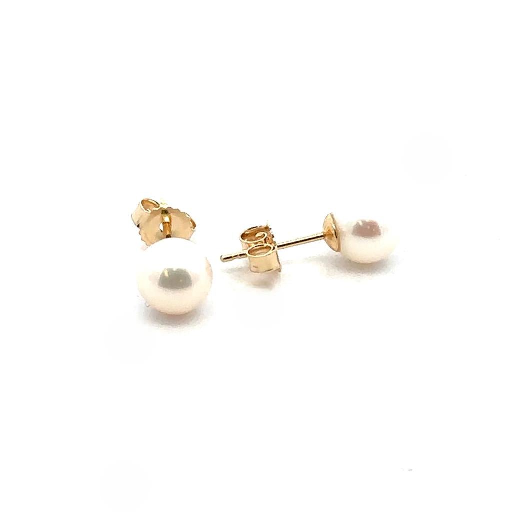Freshwater Pearl Studs - 6.5 - 7 mm - Davidson's Jewellers