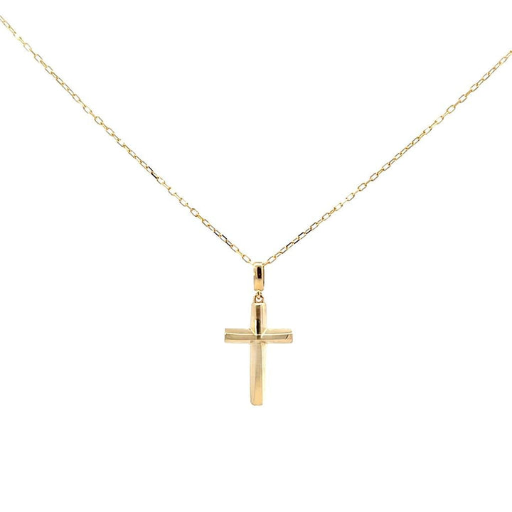 Gold Cross with Chain - Davidson's Jewellers