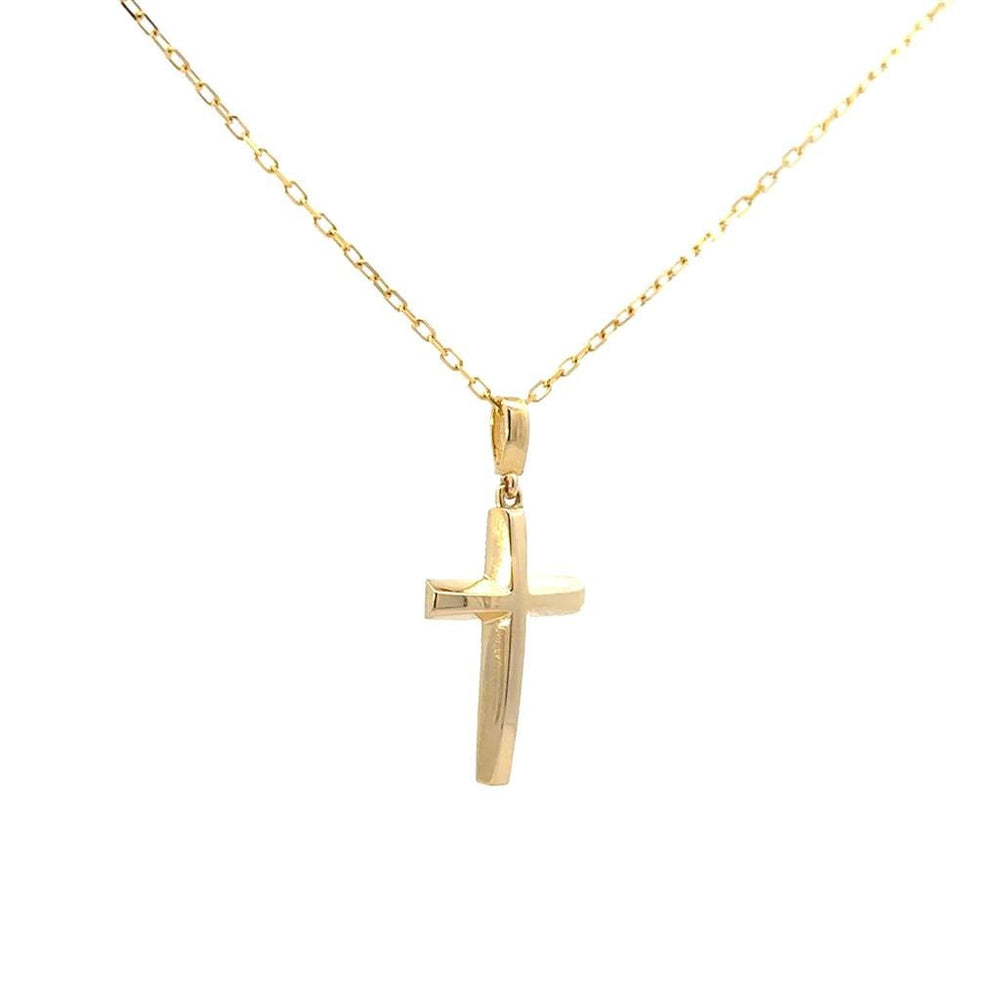 Gold Cross with Chain - Davidson's Jewellers