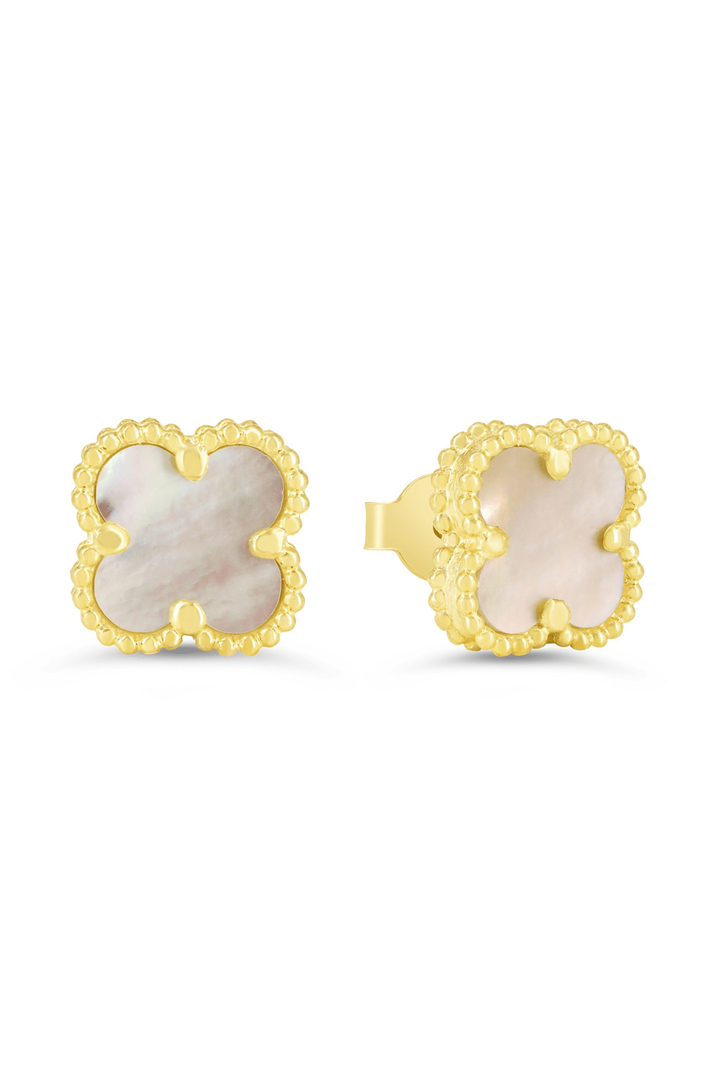 Gold & Mother of Pearl Earrings - Davidson's Jewellers