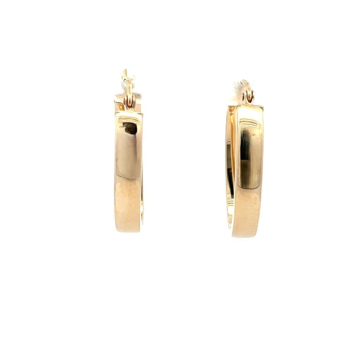 Gold Oval Hoops - Davidson's Jewellers