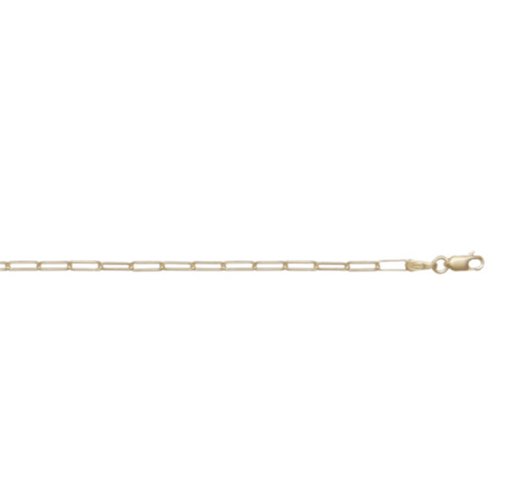 Gold Paperclip Link Bracelet - Davidson's Jewellers