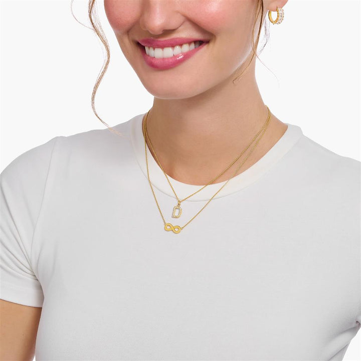 Gold Plated Infinity Necklace - Davidson's Jewellers