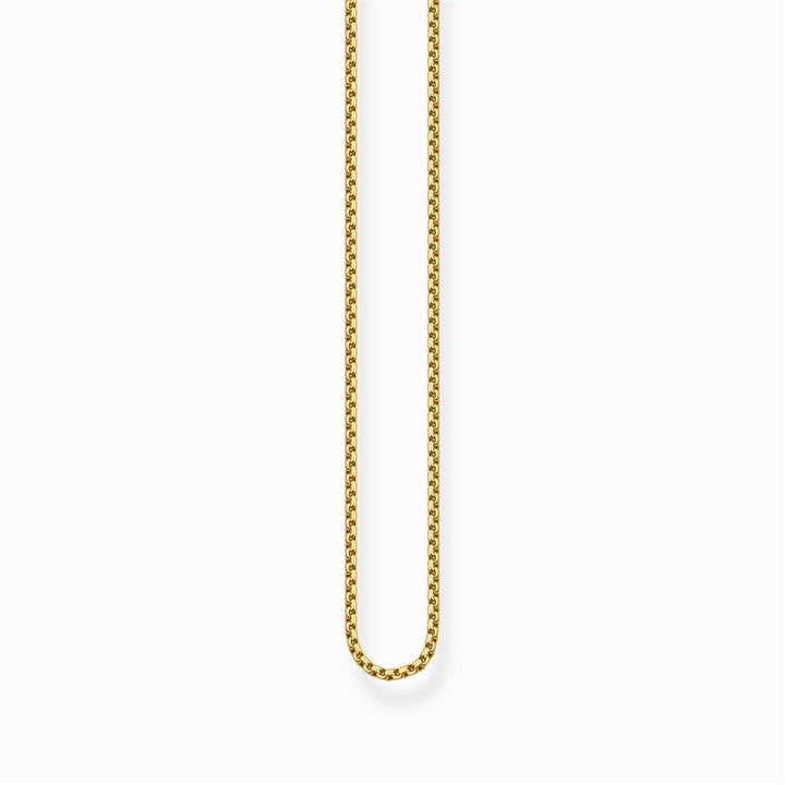 Gold Plated Silver Box Chain - 18 Inches - Davidson's Jewellers