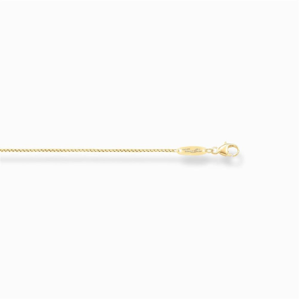 Gold Plated Silver Box Chain - 18 Inches - Davidson's Jewellers