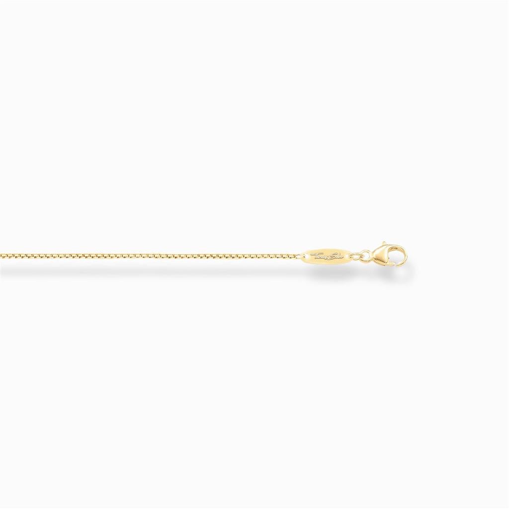 Gold Plated Silver Box Chain - 18 Inches - Davidson's Jewellers