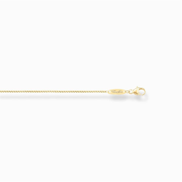 Gold Plated Silver Box Chain - 18 Inches - Davidson's Jewellers