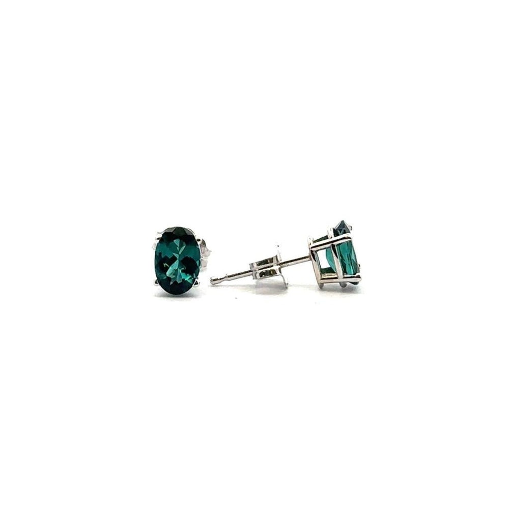Green Tourmaline Studs - Davidson's Jewellers