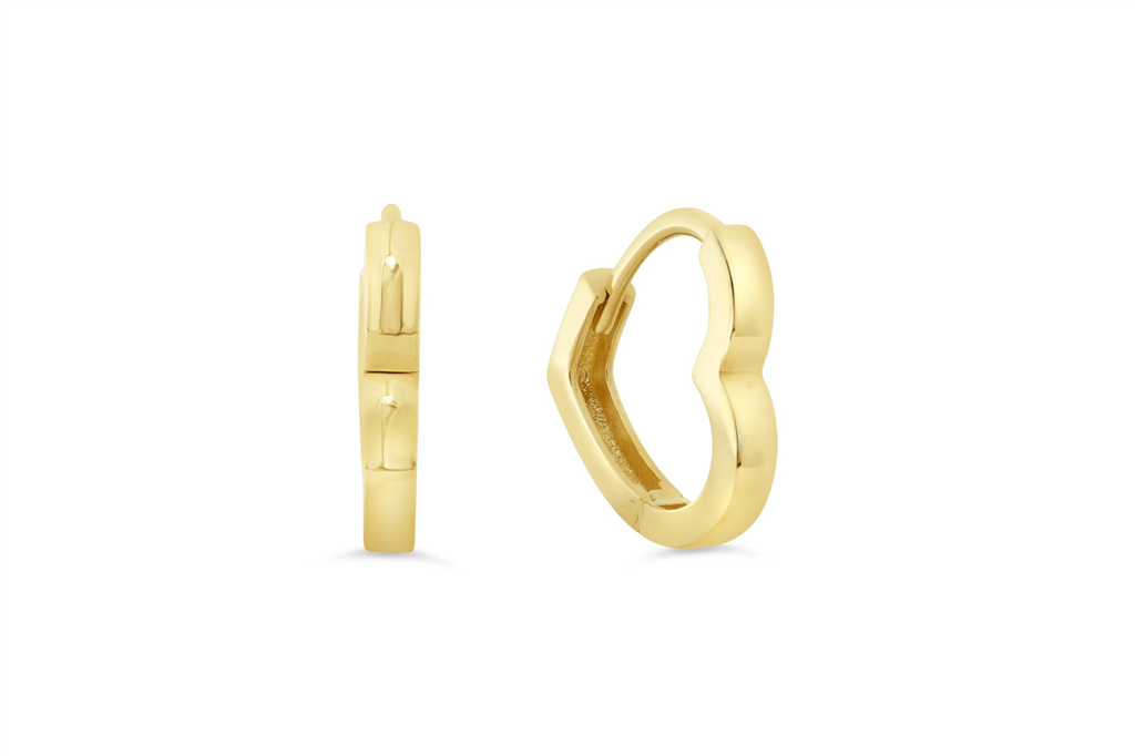 Heart - Shaped Huggies - Davidson's Jewellers