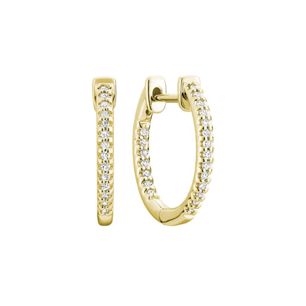 Inside Out Diamond Huggie Earrings - Davidson's Jewellers