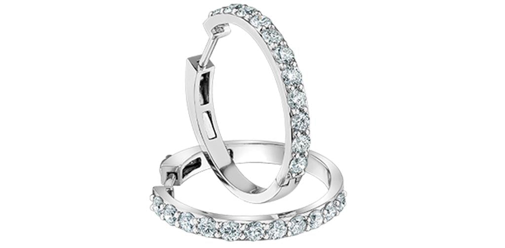 Lab Grown Diamond Hoops - Davidson's Jewellers