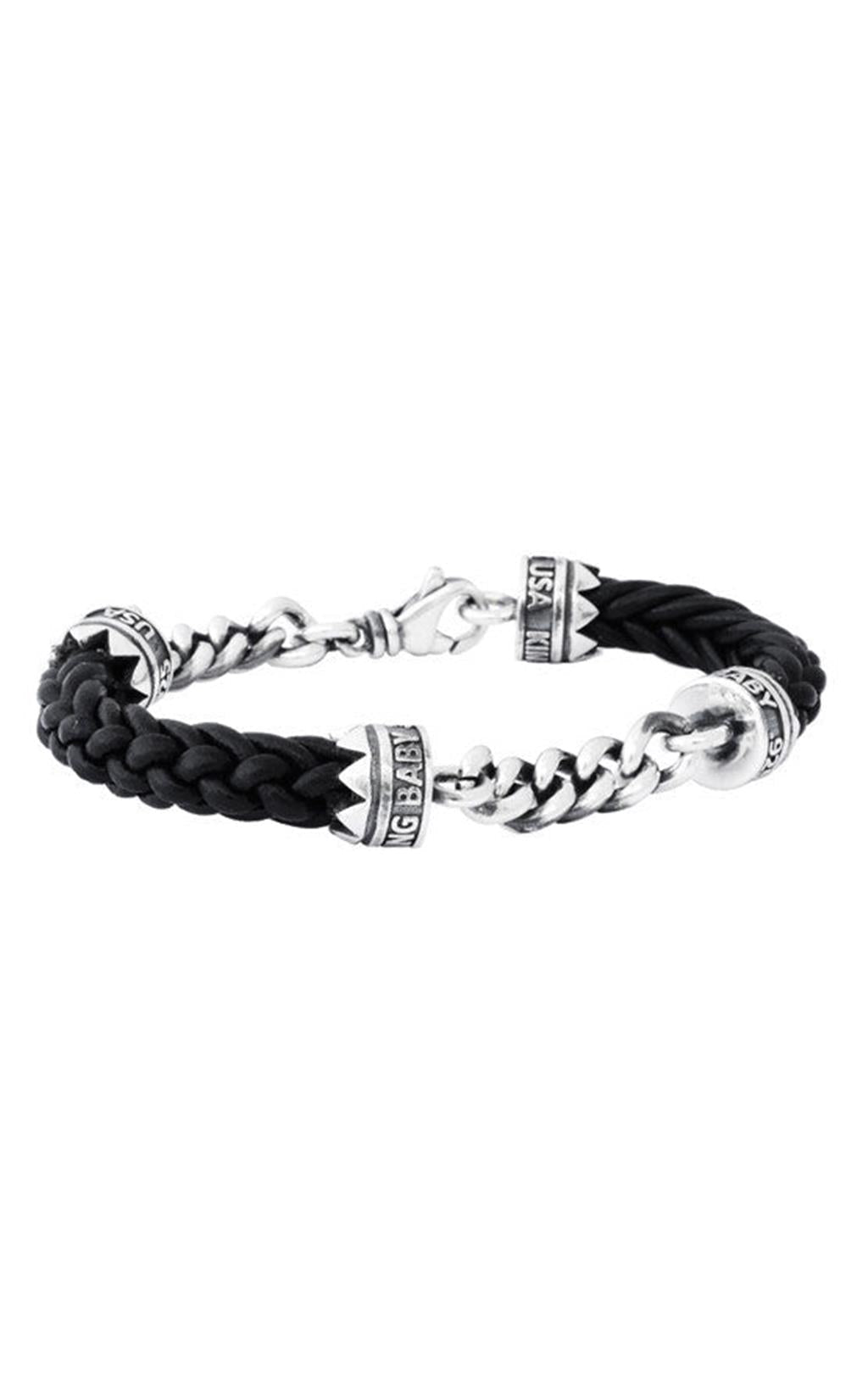 Leather and Sterling Silver Bracelet - Davidson's Jewellers
