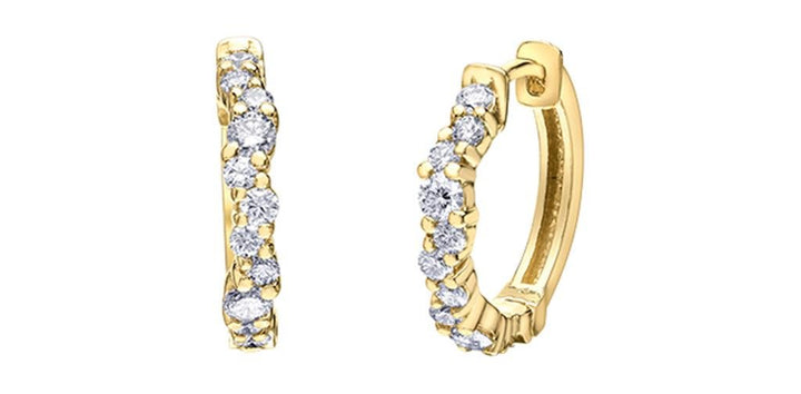 Maple Leaf Diamond Earrings - Davidson's Jewellers