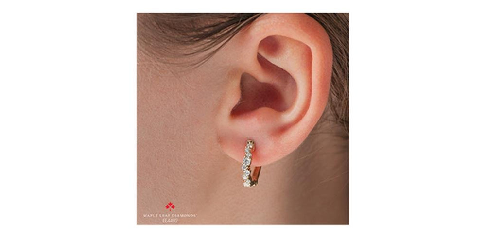 Maple Leaf Diamond Earrings - Davidson's Jewellers