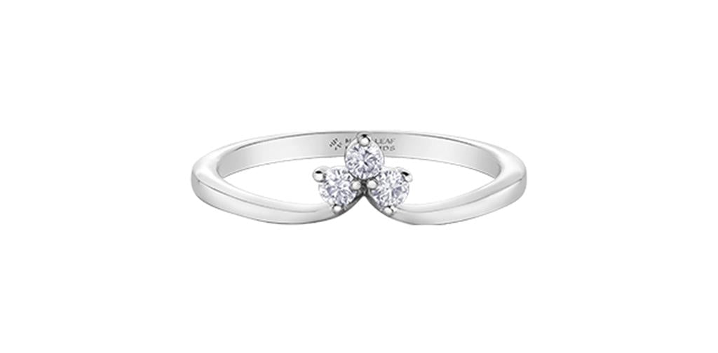 Maple Leaf Diamonds Stackable Ring - Davidson's Jewellers