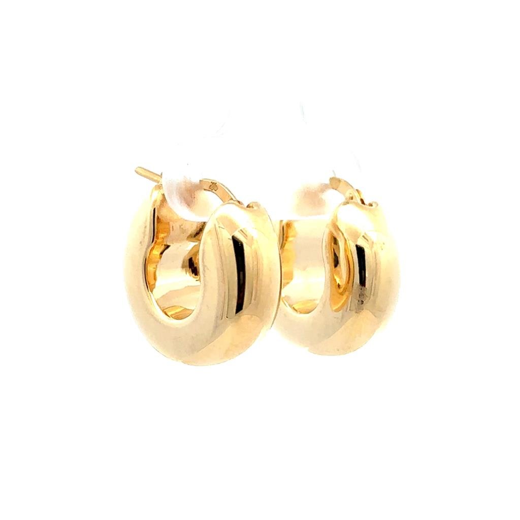 Medium Puffy Hoops - Davidson's Jewellers