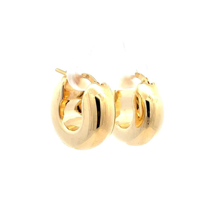 Medium Puffy Hoops - Davidson's Jewellers